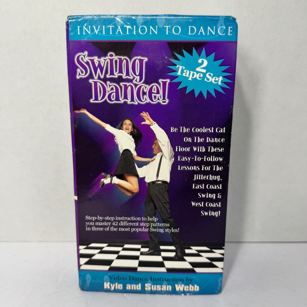 Invitation to Dance: Swing 2 VHS Tape Box Set Video Instruction Kyle Susan Webb